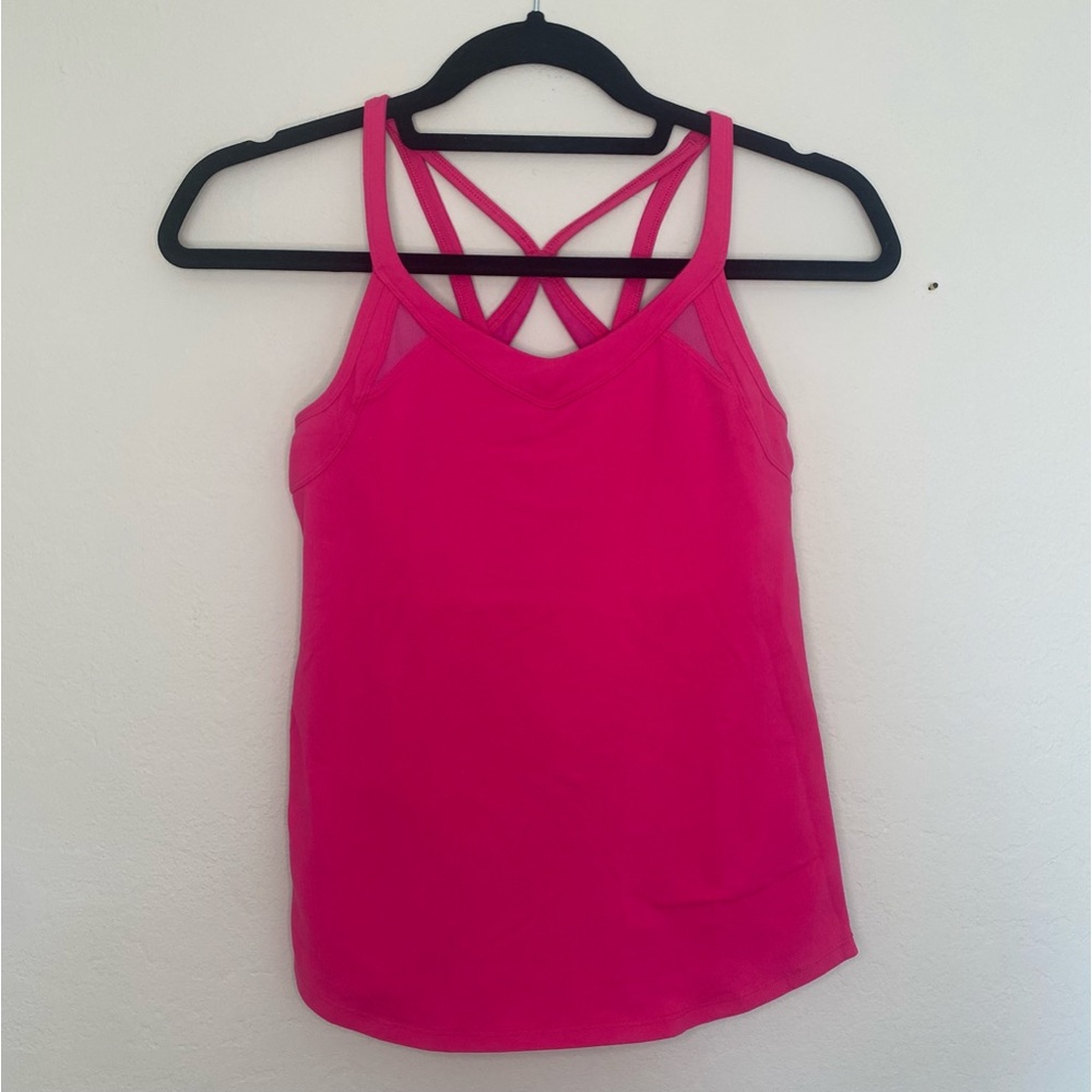 Pink lululemon Workout Top- Size 2